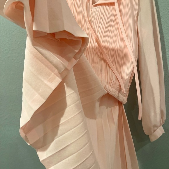 VINTAGE Butte Knit 2-piece matching SET sz XS/S SILK SKIRT PLEATED SCHOOLGIRL - Picture 5 of 13